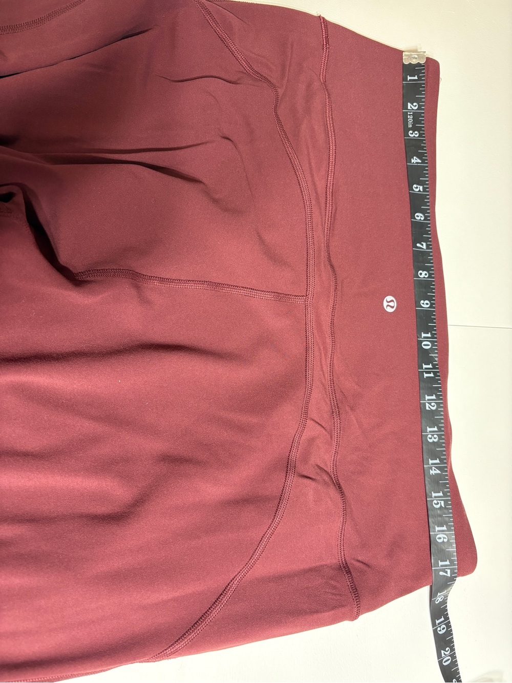 Lululemon Groove Super-High-Rise Flared Pant Nulu  Garnet size 16 - Picture 11 of 13